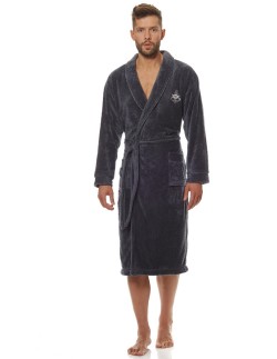 Bathrobe male ciepły long L&L Marine 2114