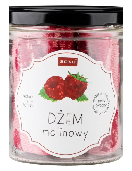 Skarpety w słoiku - dżem malinowy, Soxo