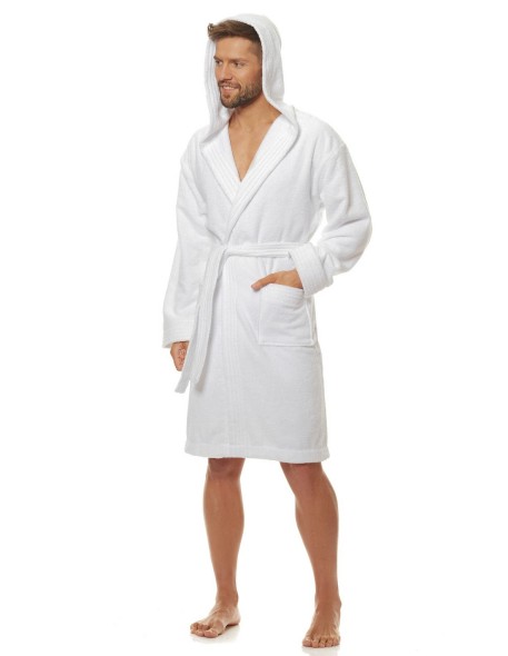 Szlafrok męski z kapturem L&L 2103 