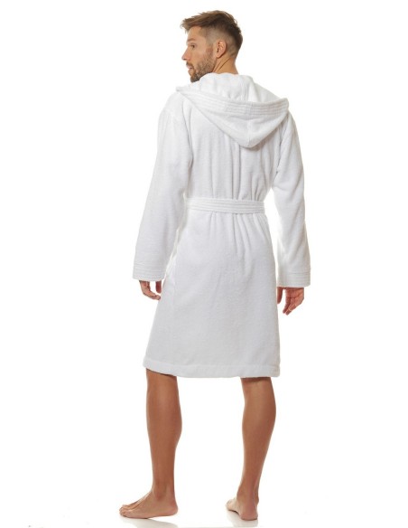 Szlafrok męski z kapturem L&L 2103 
