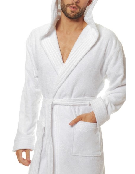 Szlafrok męski z kapturem L&L 2103 