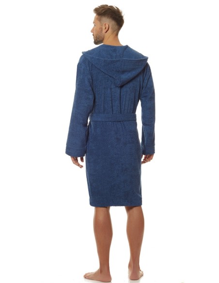 Szlafrok męski z kapturem L&L 2103 