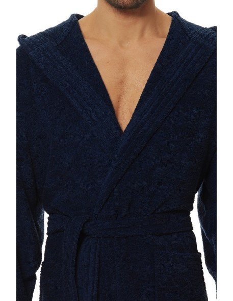 Szlafrok męski z kapturem L&L 2103 