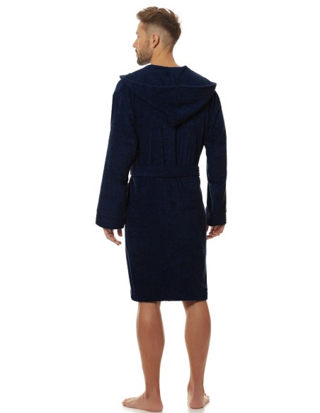 Szlafrok męski z kapturem L&L 2103 
