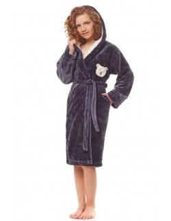Bathrobe dziecięcy ciepły with hood L&L 2152 158-164 2