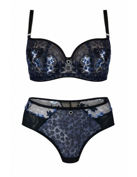 Biustonosz balkonetka Mediolano Blue Panther...