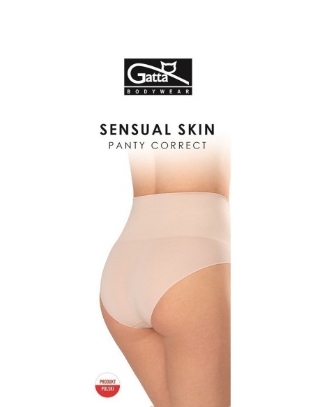 Figi damskie z wysokim stanem bezszwowe Gatta Panty Correct Sensual Skin 