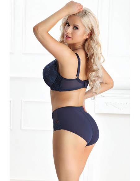 Figi damskie z wysokim stanem Nessa Abbi N02 granat