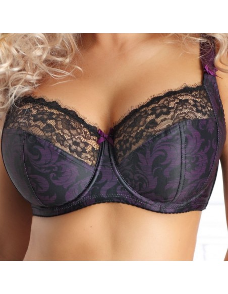 Biustonosz miękki Nessa Clarisse side support fioletowy