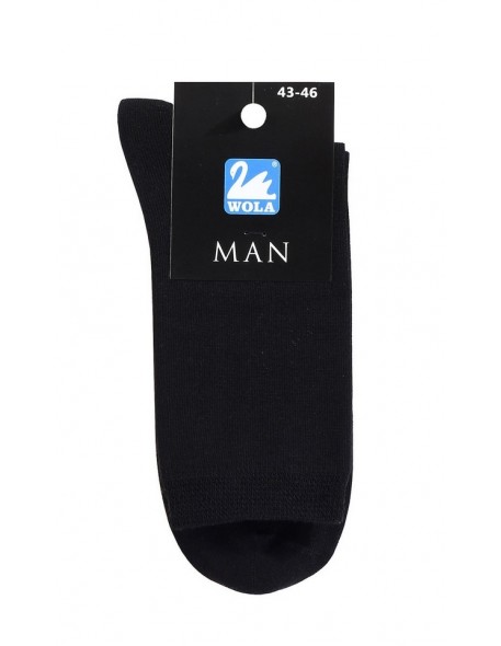 Socks men's smooth with poliestrem, Wola