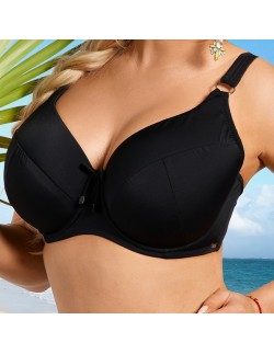 Biustonosz kąpielowy usztywniany Nessa Negra  2