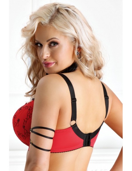 Biustonosz miękki Nessa Poppy czerwony 