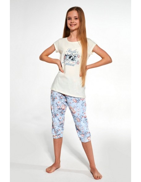 Pajamas dla dziewczynek short Cornette Smile 570/95