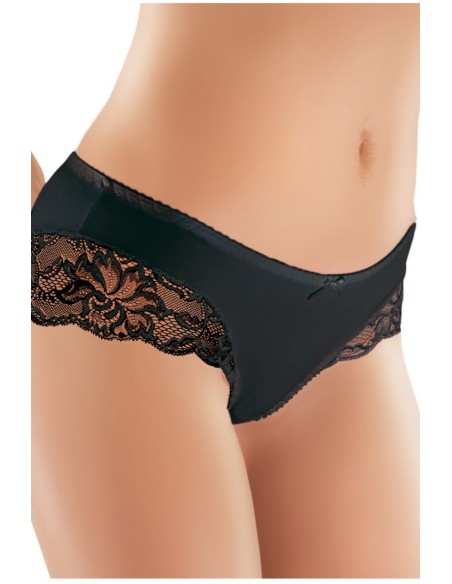 Ewana N064 figi damskie z delikatną koronką, niski stan