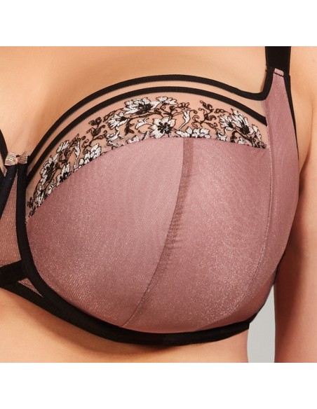 Bra half padded Krisline Paloma side support