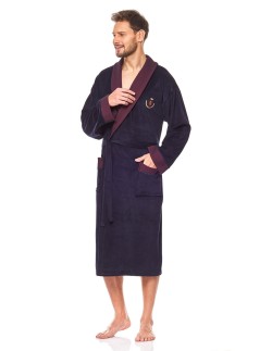 Bathrobe male welurowy long L&L 9102 2
