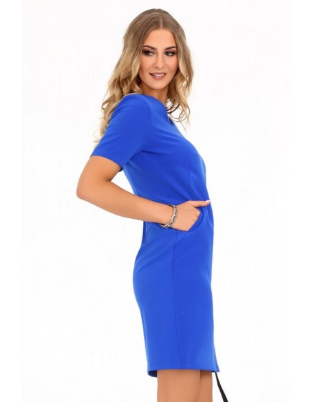 Minar dress women's with short sleeve blue, Merribel 85476
