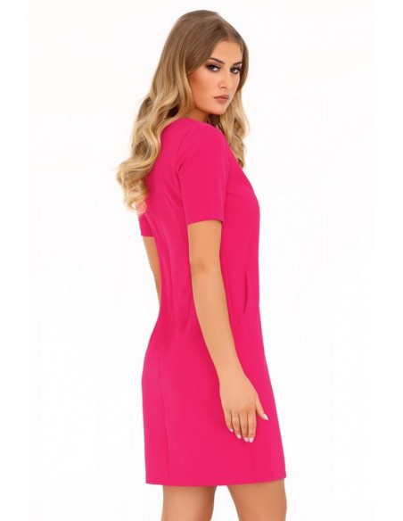 Minar dress women's with short sleeve fuchsia, Merribel 85476