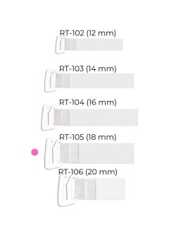Ramiączka silikonowe  z metalowym zaczepem 18mm RT 105,...