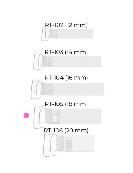 Straps silicone  with metalowym zaczepem 18mm RT 105, Julimex