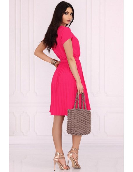 Medesia sukienka damska midi wiązana w pasie...