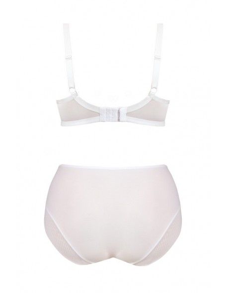 Figi damskie wysokie Mediolano Dots biały 19057 