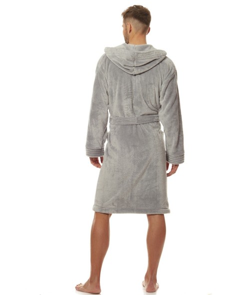 Szlafrok męski z kapturem L&L Costa 2110 