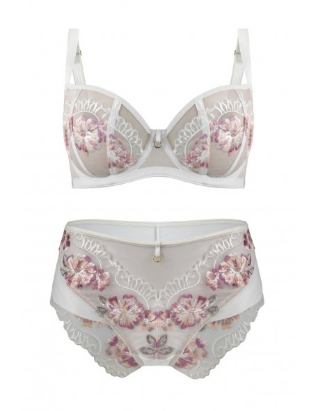 Bra balconette Mediolano Folk milk 19103