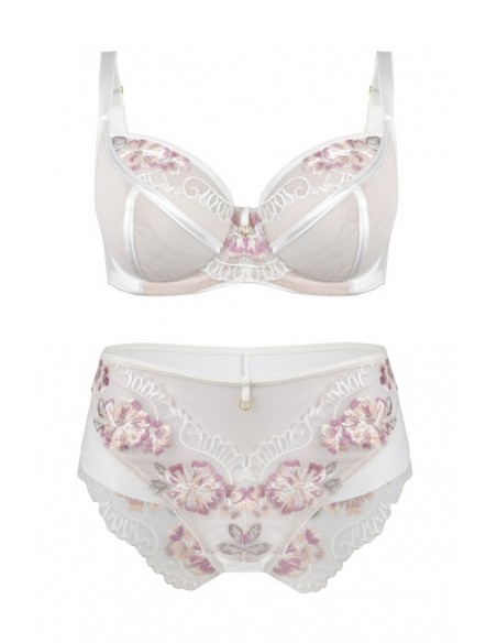 Biustonosz miękki Mediolano Folk mleko 19102 