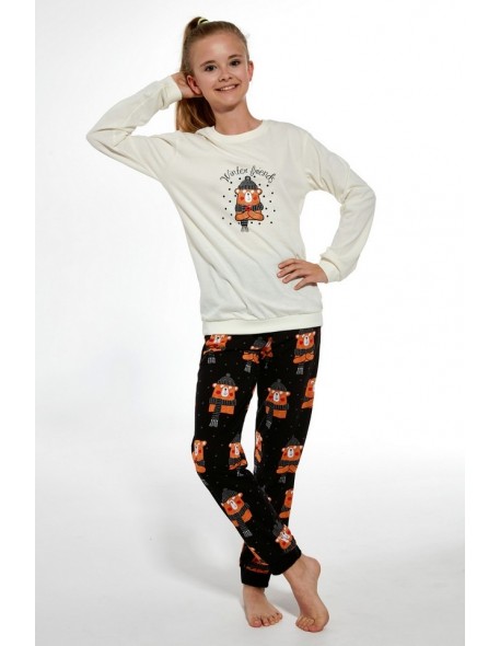 Pajamas for girls long Cornette Winter Bear 594/160
