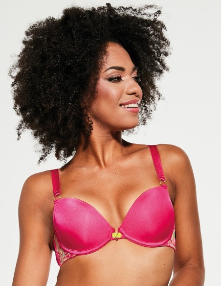 Bra push up Krisline Candy brassiere plunge Color pink Size 70F