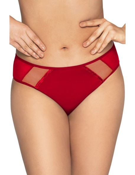 Majtki brazyliany Ava 1030/1/B z delikatną koronką