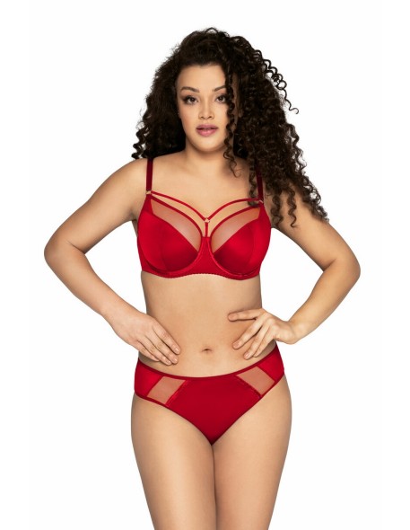 Majtki brazyliany Ava 1030/1/B z delikatną koronką