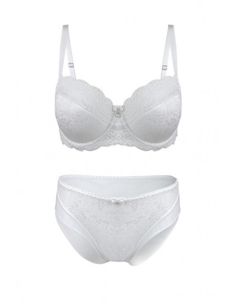 Biustonosz półusztywniany Mediolano Snow biały...