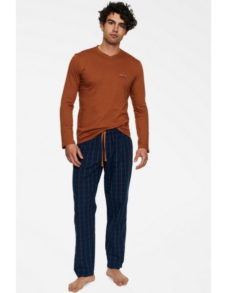 Pajamas men's long trousers and sleeve bawełniana Henderson M Torn 40050