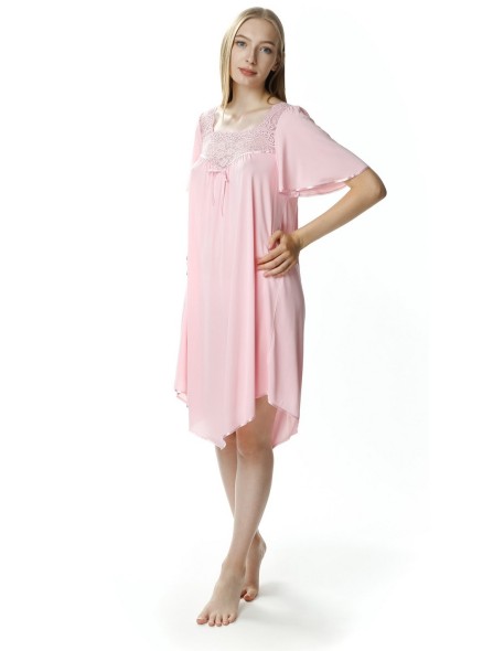 Koszula nocna damska z krótkim rękawem Mewa...