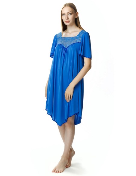 Koszula nocna damska z krótkim rękawem Mewa Józefina 