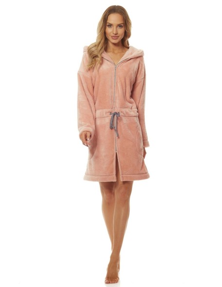Bathrobe ladies' ciepły short na zipper L&L...