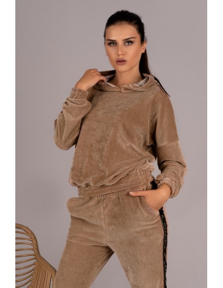 Provocateur dres me damski komplet spodnie bluza camel, Merribel