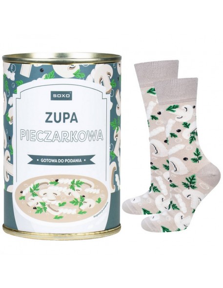 Socks pieczarkowa in puszce women's, Soxo