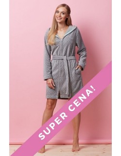 Bathrobe ladies' short with hood L&L 7119