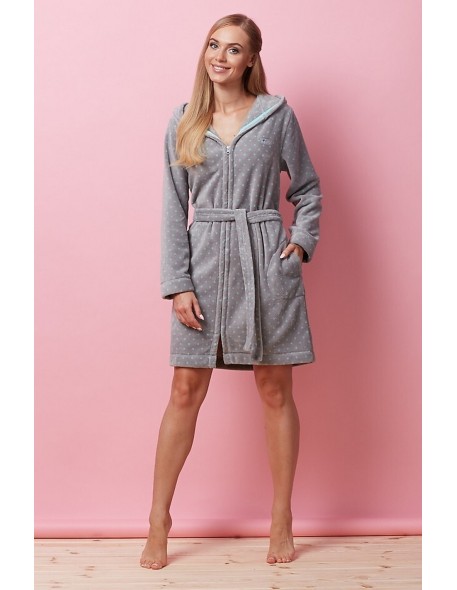 Bathrobe ladies' short with hood L&L 7119