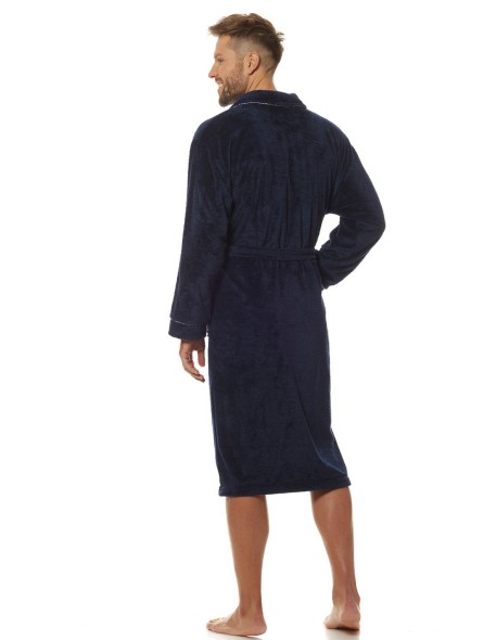 Szlafrok męski ciepły długi L&L Marine 2114 