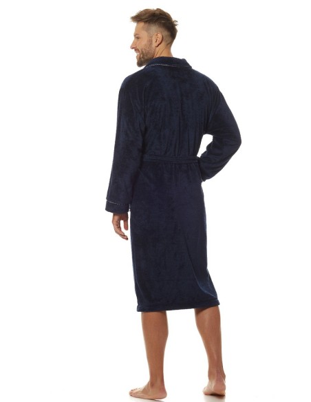 Szlafrok męski ciepły długi L&L Marine 2114 