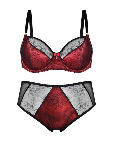 Bra half padded Mediolano Bolero Red 1102