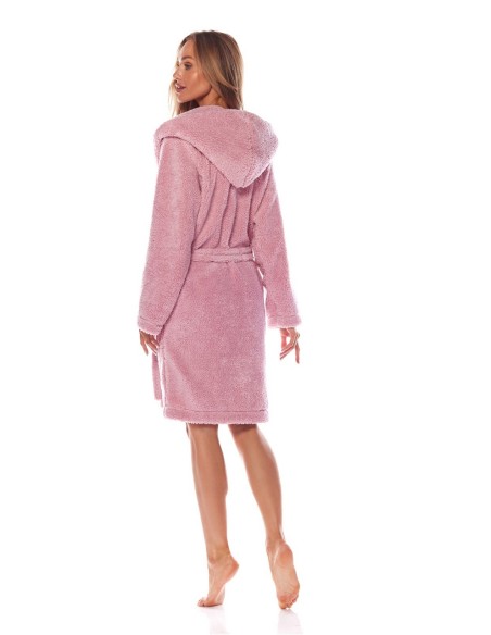 Bathrobe ladies' ciepły short with hood L&L Brandi 2204