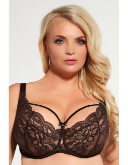 Biustonosz miękki Krisline Chocolate lace 