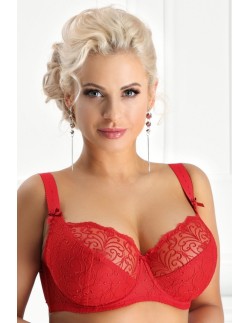 Biustonosz miękki Nessa Sonata czerwony