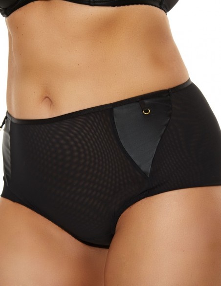 Briefs women's with wysokim stanem Nessa Clarisse Straps Black N02