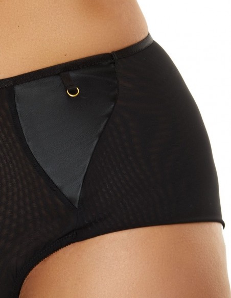 Briefs women's with wysokim stanem Nessa Clarisse Straps Black N02